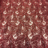 Floral Sequin Lace Fabric 52" Wide Polyester