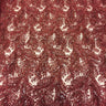 Floral Sequin Lace Fabric 52" Wide Polyester