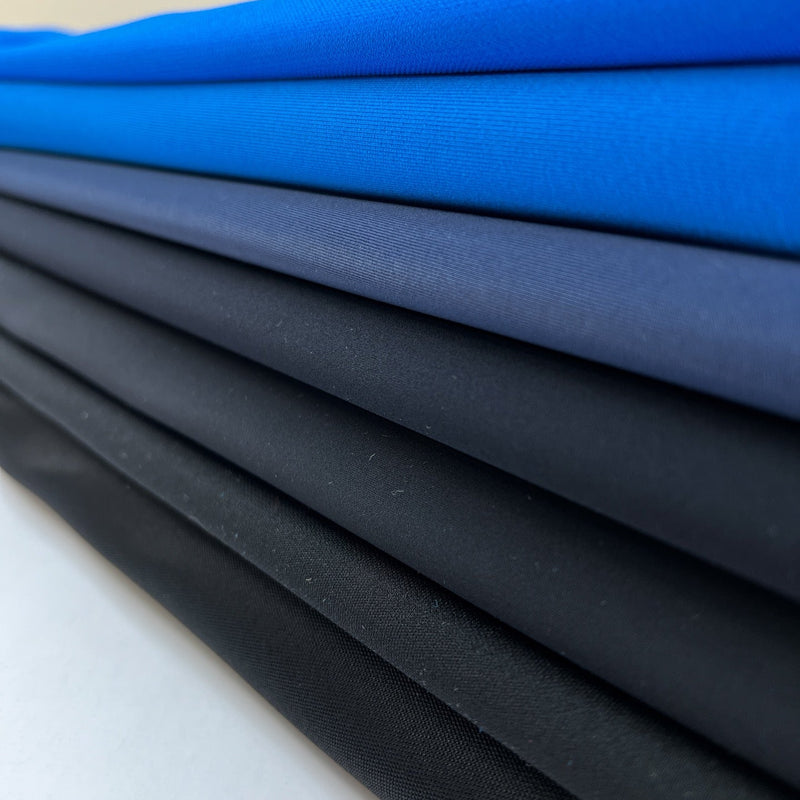Viscose Polyamide Knitted Fabric Blue Black