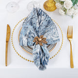 Jacquard Cloth Dinner Napkins 20x20 Dusty Blue