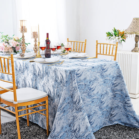 Mirage Jacquard Polyester Rectangular Tablecloth Seamless