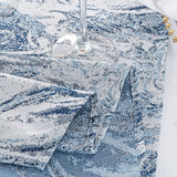 Jacquard Cloth Dinner Napkins 20x20 Dusty Blue