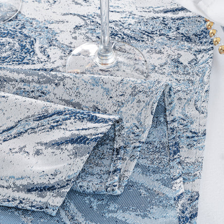 Jacquard Table Runner 13x108 Dusty Blue