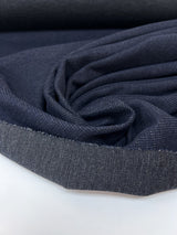 Polyester Blend Knit Gray-Blue Striped