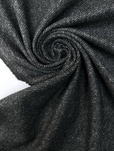 Italian Wool Tweed Fabric Gray Shade
