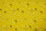 Bandana Cotton Print Polyester Cotton Broadcloth Fabric - Multiple Colors, 58/60" Width (1 Yard)