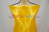 Bridal Satin Polyester Fabric - Shiny Solid, 58/60" Width, Multiple Colors (Yards, Bolts, Sample Swatches)