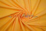 Gingham Seersucker 100 Percent Polyester Fabric - Yellow, Apricot, Pink Gingham Pattern, 57/59" Width (1 Yard)