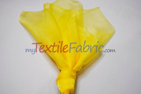 Crystal Organza Nylon Fabric - Sheer Sparkling, 45" Width (1 Yard)