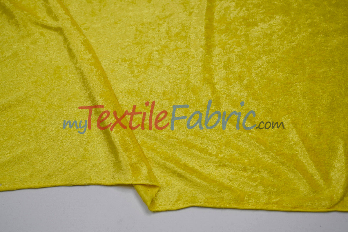 Panne Velvet Polyester Fabric - Crush Panne Velour, Solid, 58/60" Width (1 Yard)