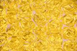 Rosette Satin Bordeaux Polyester Fabric - 3D Floral Satin Embroidered On A Mesh, Bordeaux, 52" Width (1 Yard)