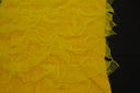 Organza Ruffled Taffeta Polyester Fabric - Layered Horizontal Ruffles, 57" Width, Multiple Colors (1 Yard)