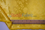 Satin Jacquard Satin Polyester Fabric - Satin Flower Brocade, 58/60" Width, Sample Swatch 3"x3" (1 Sample Swatch)