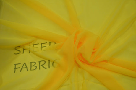 Silky Chiffon 100 Percent Polyester Fabric - Sheer, Super Soft, Flowy, 42/43" Width (1 Yard)