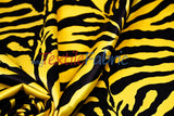 Zebra Charmeuse Satin Fabric - Zebra Print, 58/60" Width, Multiple Colors (1 Yard)