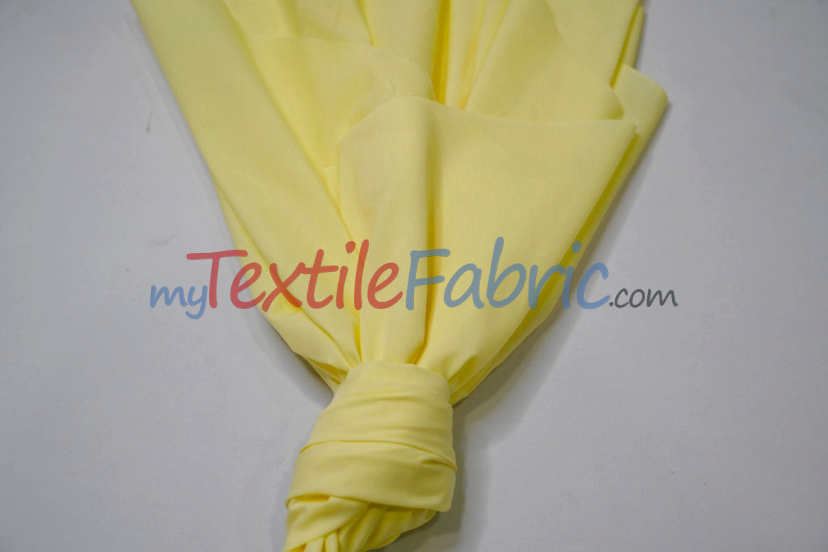 Polyester Cotton Broadcloth Fabric - Solid Colors, 58/60" Width (1 Yard)