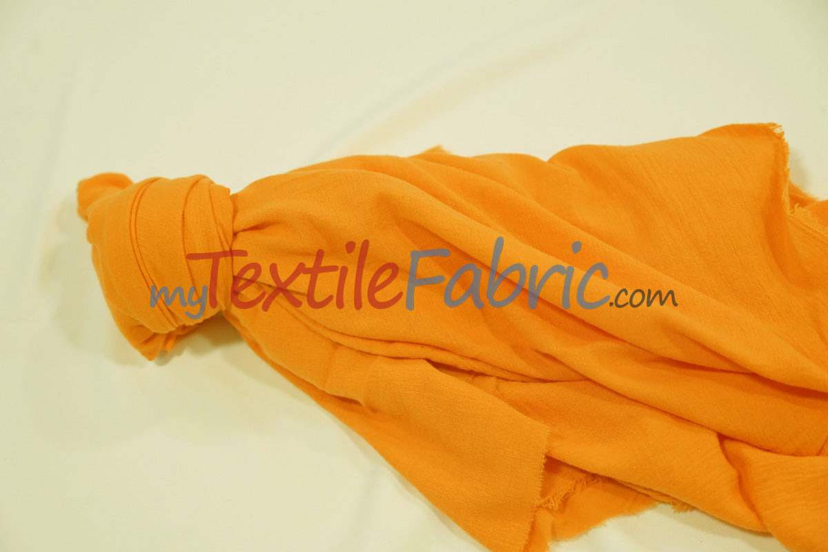 100 Percent Cotton Gauze Fabric - Soft Lightweight Muslin, 46/48" Width, Yards, Bolts, Sample Swatch (1 Yard)