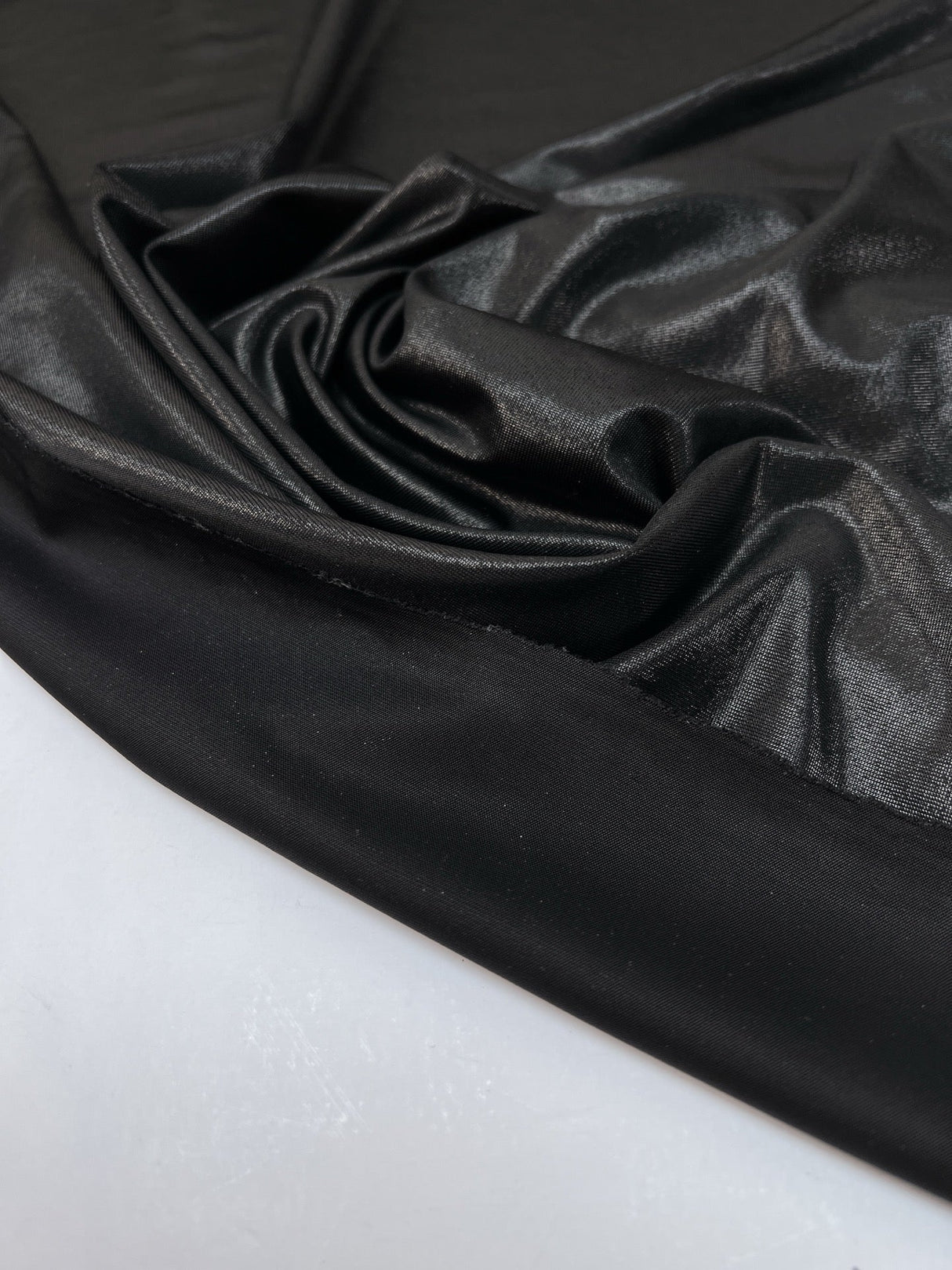 Viscose Knit Moiré Silver Black Stretch