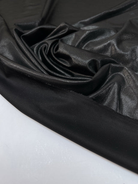 Viscose Knit Moiré Silver Black Stretch