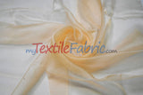 Crystal Organza Nylon Fabric - Sheer Sparkling, 45" Width (1 Yard)