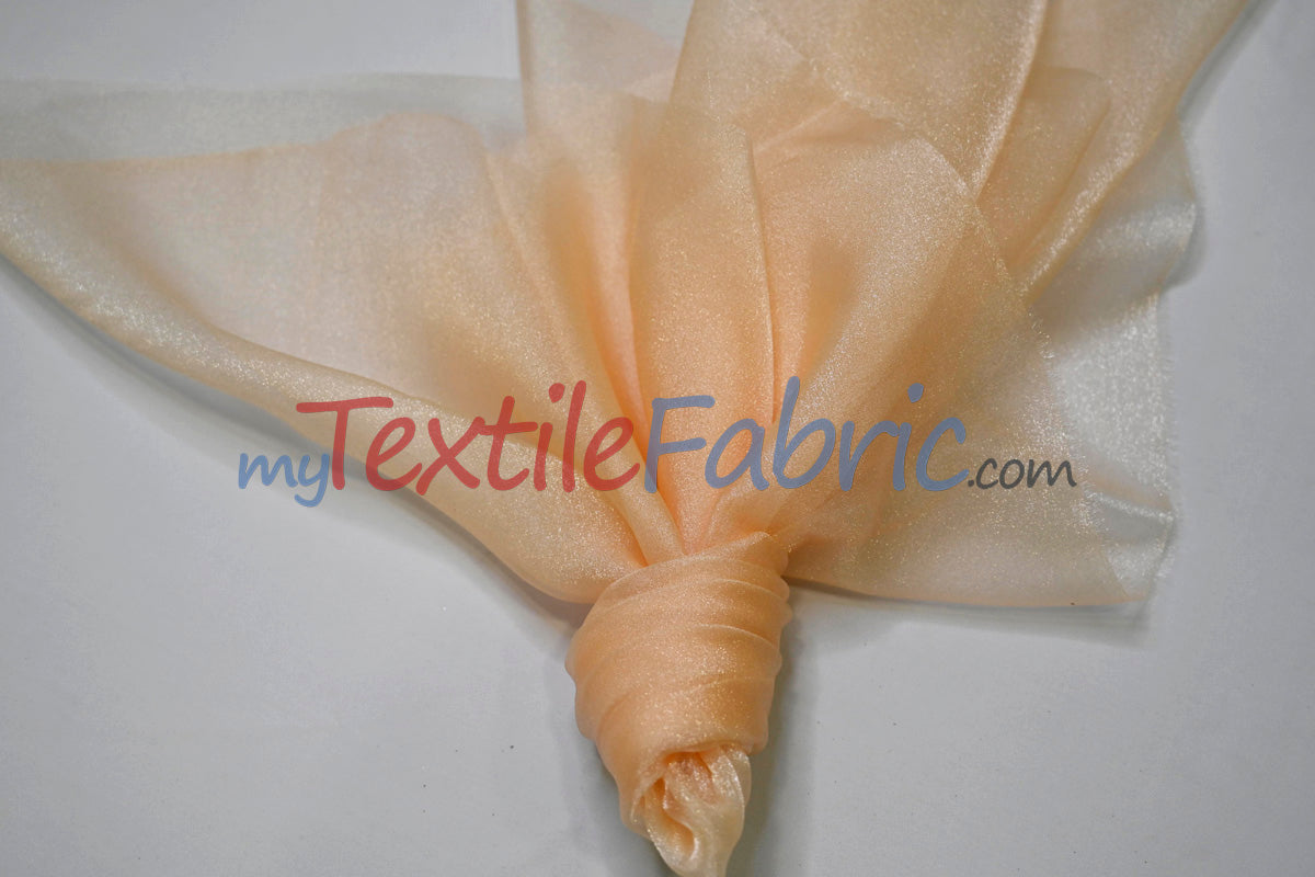 Crystal Organza Nylon Fabric - Sheer Sparkling, 45" Width (1 Yard)