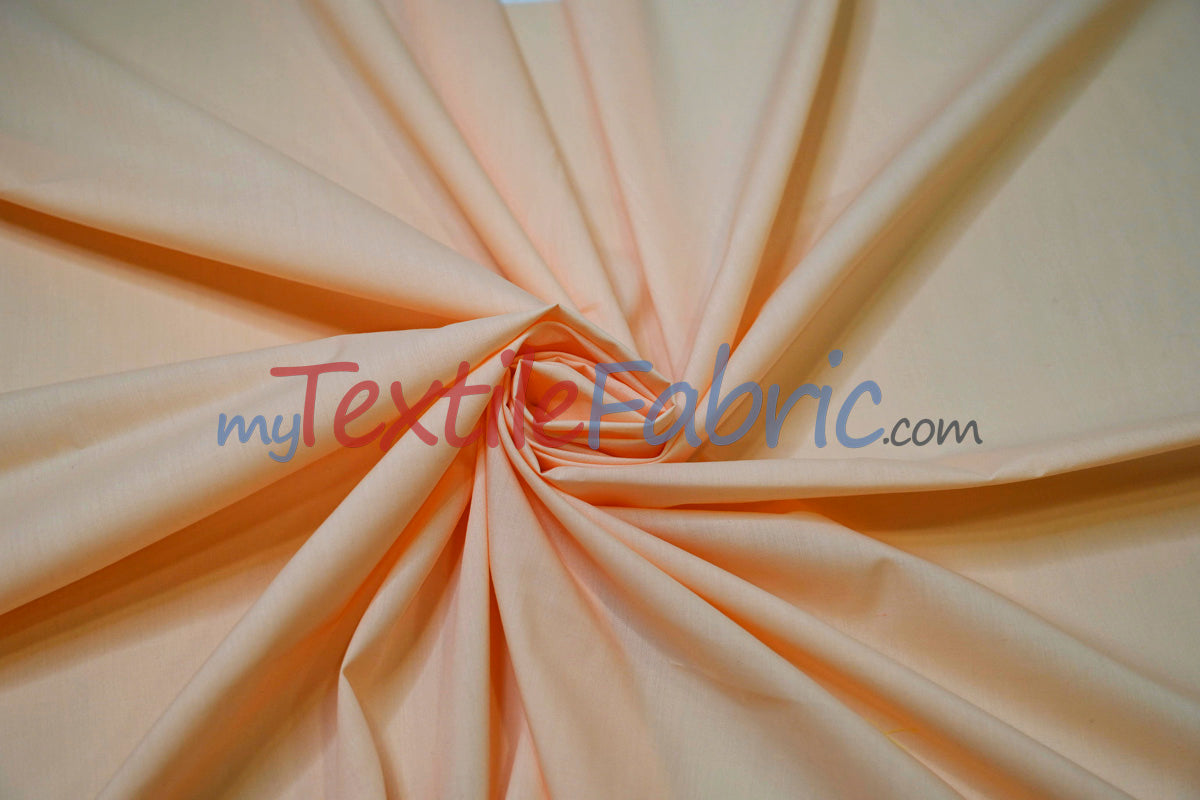Polyester Cotton Broadcloth Fabric - Solid Colors, 58/60" Width (1 Yard)