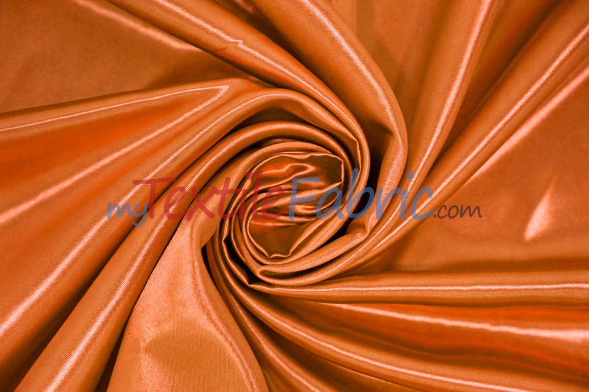 Bridal Satin Polyester Fabric - Shiny Solid, 58/60" Width, Multiple Colors (Yards, Bolts, Sample Swatches)