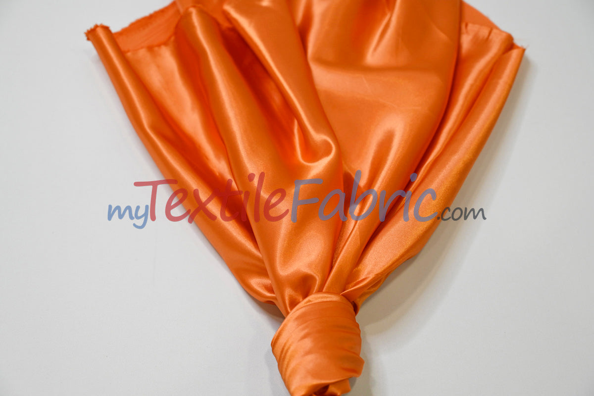 Stretch Charmeuse Satin Fabric - 96% Polyester 4% Spandex, Solid, 58/60" Width (Yards, Bolts, Sample Swatches)