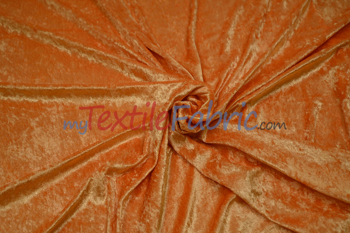 Panne Velvet Polyester Fabric - Crush Panne Velour, Solid, 58/60" Width (1 Yard)