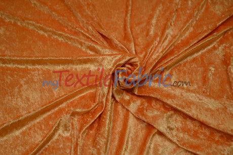 Panne Velvet Polyester Fabric - Crush Panne Velour, Solid, 58/60" Width (1 Yard)