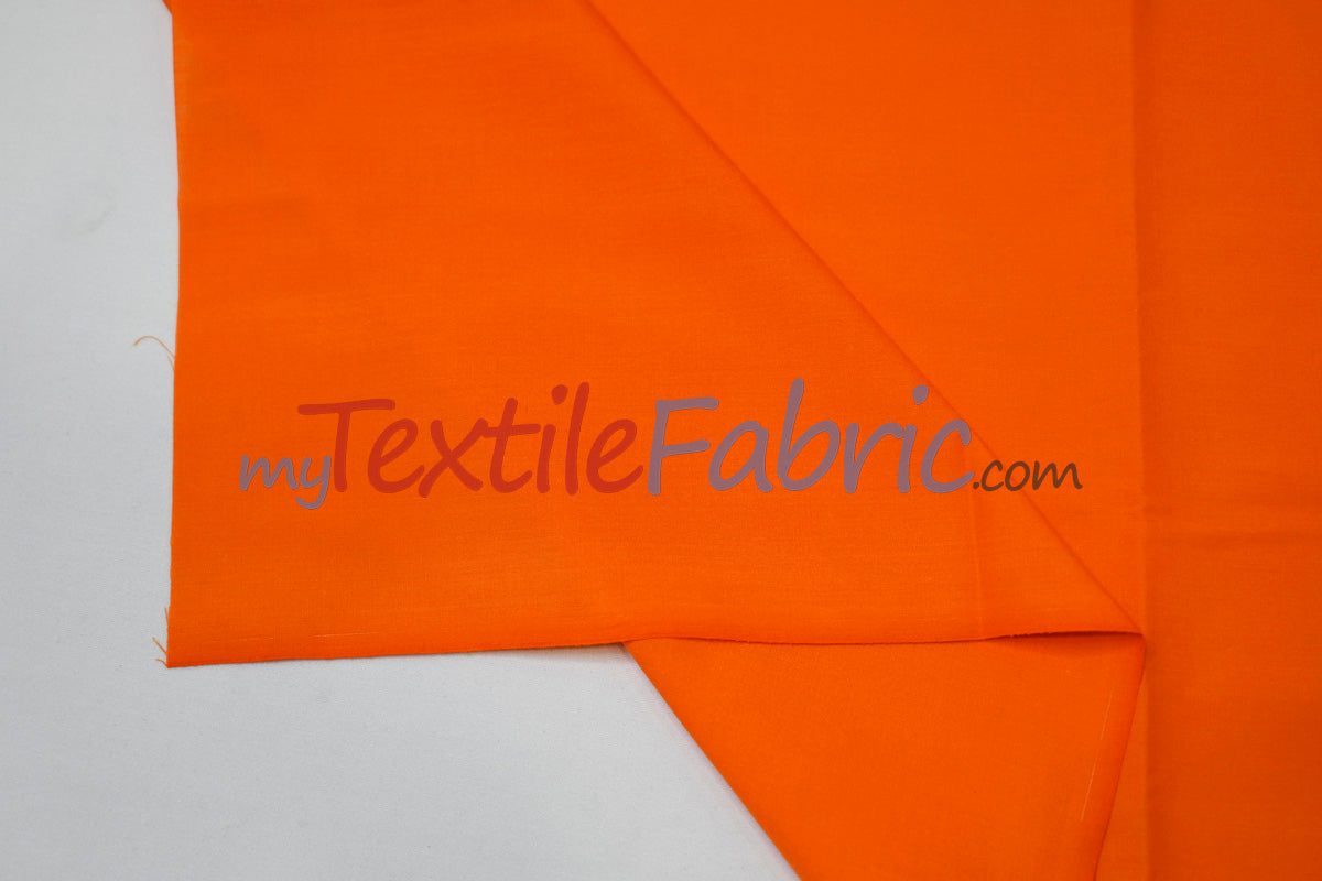 Polyester Cotton Broadcloth Fabric - Solid Colors, 58/60" Width (1 Yard)