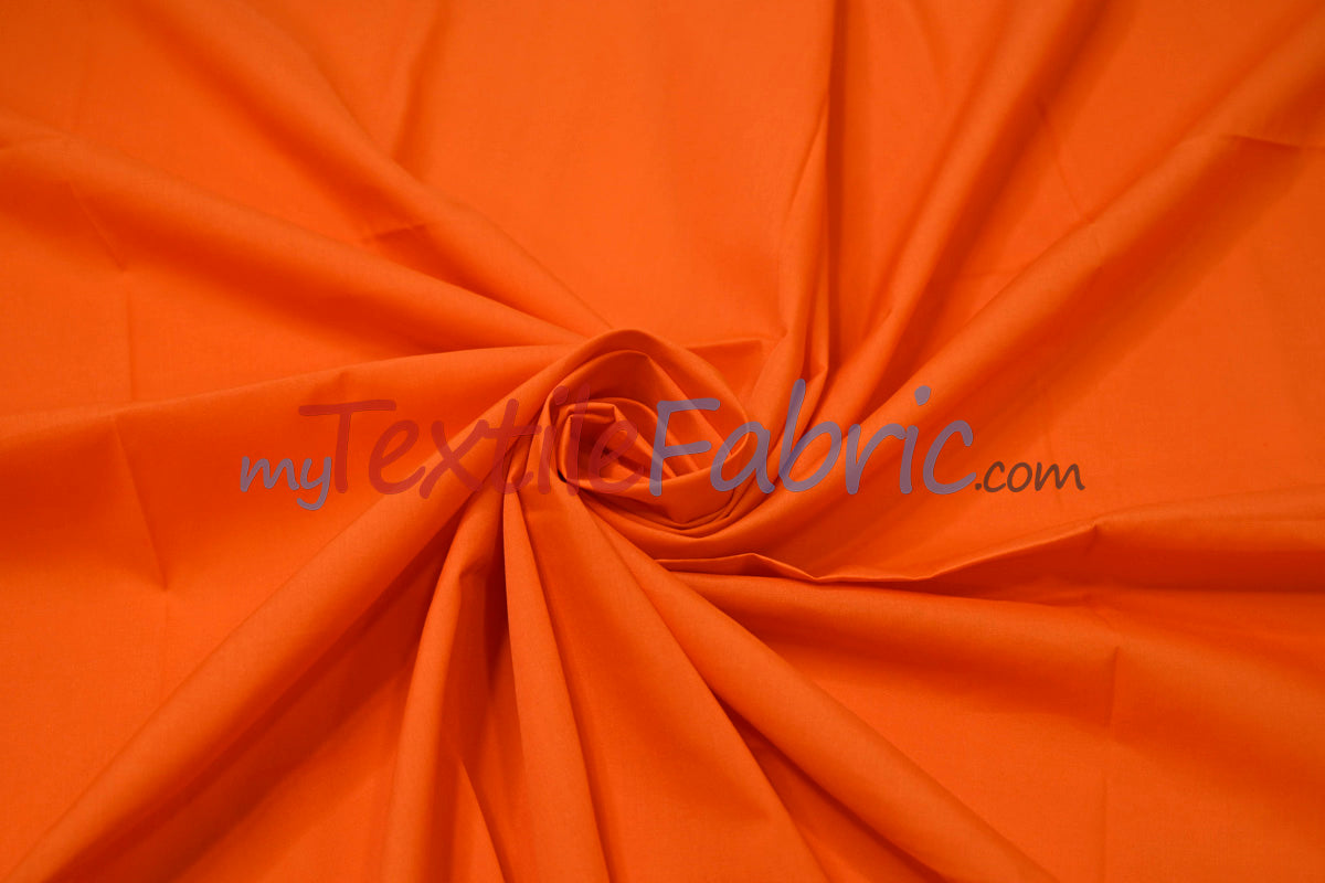 Polyester Cotton Broadcloth Fabric - Solid Colors, 58/60" Width (1 Yard)