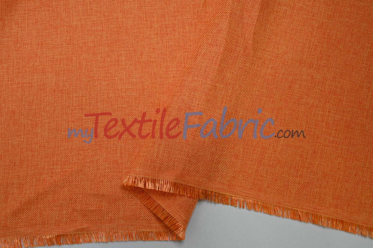 Vintage Linen Polyester Fabric - Faux Burlap, Rustic Natural Look, 58/60" Width (1 Yard)