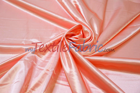 Charmeuse Satin Polyester Fabric - Solid, 58/60" Width, Multiple Colors (1 Yard)