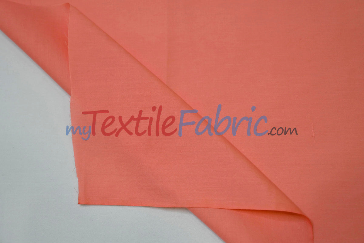 Polyester Cotton Broadcloth Fabric - Solid Colors, 58/60" Width (1 Yard)
