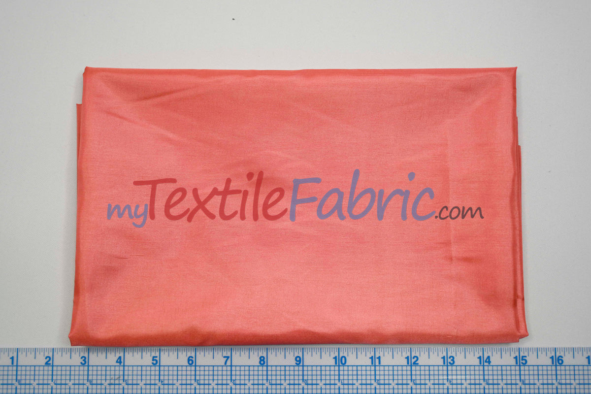 Polyester Silky Habotai Lining Polyester Fabric - Solid, 58" Wide (Sample Swatch)