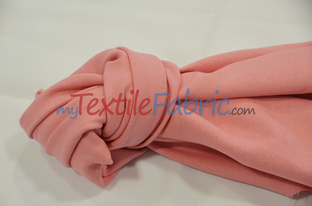 Rayon Linen Blend Fabric - Solid Colors, 52" Width (1 Yard)