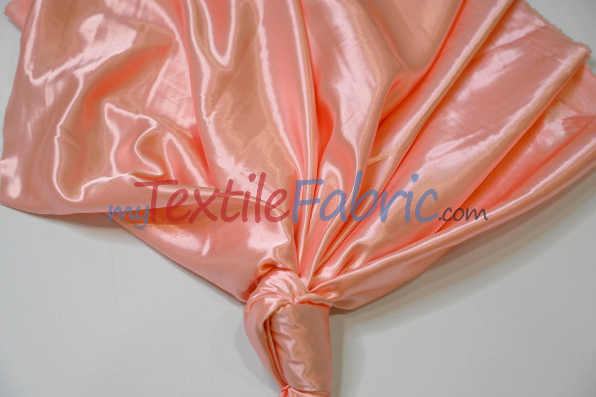 Stretch Charmeuse Satin Fabric - 96% Polyester 4% Spandex, Solid, 58/60" Width (Yards, Bolts, Sample Swatches)