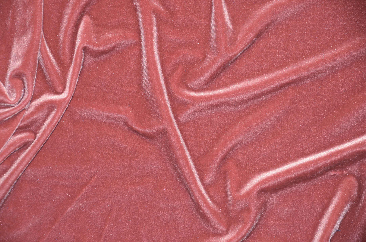 Stretch Velvet Spandex Fabric - Solid, 58" Width (1 Yard)