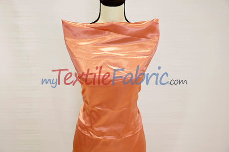 Charmeuse Satin Polyester Fabric - Solid, 58/60" Width, Multiple Colors (1 Yard)