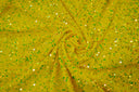 Sequins Stretch Velvet Polyester Spandex Fabric - Sequins On Plush Velvet, Multiple Colors, 60" Width (By The Yard)