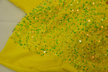 Sequins Stretch Velvet Polyester Spandex Fabric - Sequins On Plush Velvet, Multiple Colors, 60" Width (By The Yard)