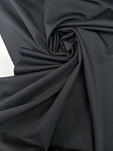 Black Polyester Elastane Knitted Fabric