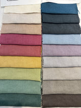 Muldon Irish Heavy Linen Upholstery Fabric - Heavy Washed Linen, 53" Width (1 Yard)