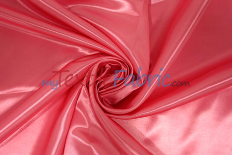 Bridal Satin Polyester Fabric - Shiny Solid, 58/60" Width, Multiple Colors (Yards, Bolts, Sample Swatches)