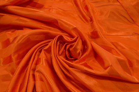 Bridal Satin Stripe Brocade Polyester Fabric - Tone On Tone Stripe, 58/60" Width, 4 Colors Available (1 Yard)