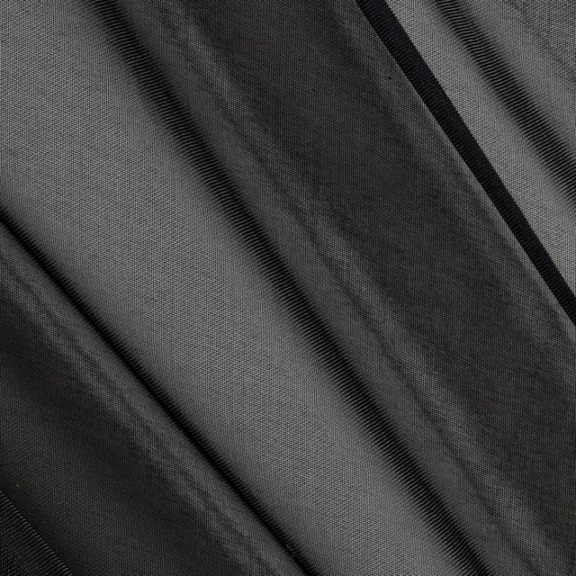 Black Sheer Voile Fabric 118″ Wide