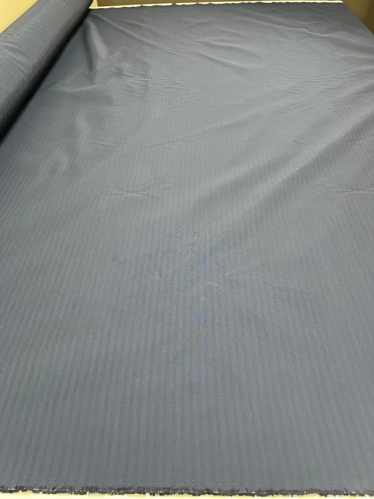 Blue Viscose Blend Jacquard