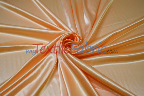 Charmeuse Satin Polyester Fabric - Solid, 58/60" Width, Multiple Colors (1 Yard)