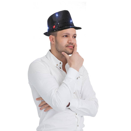 Red Hat with Flashing Lights